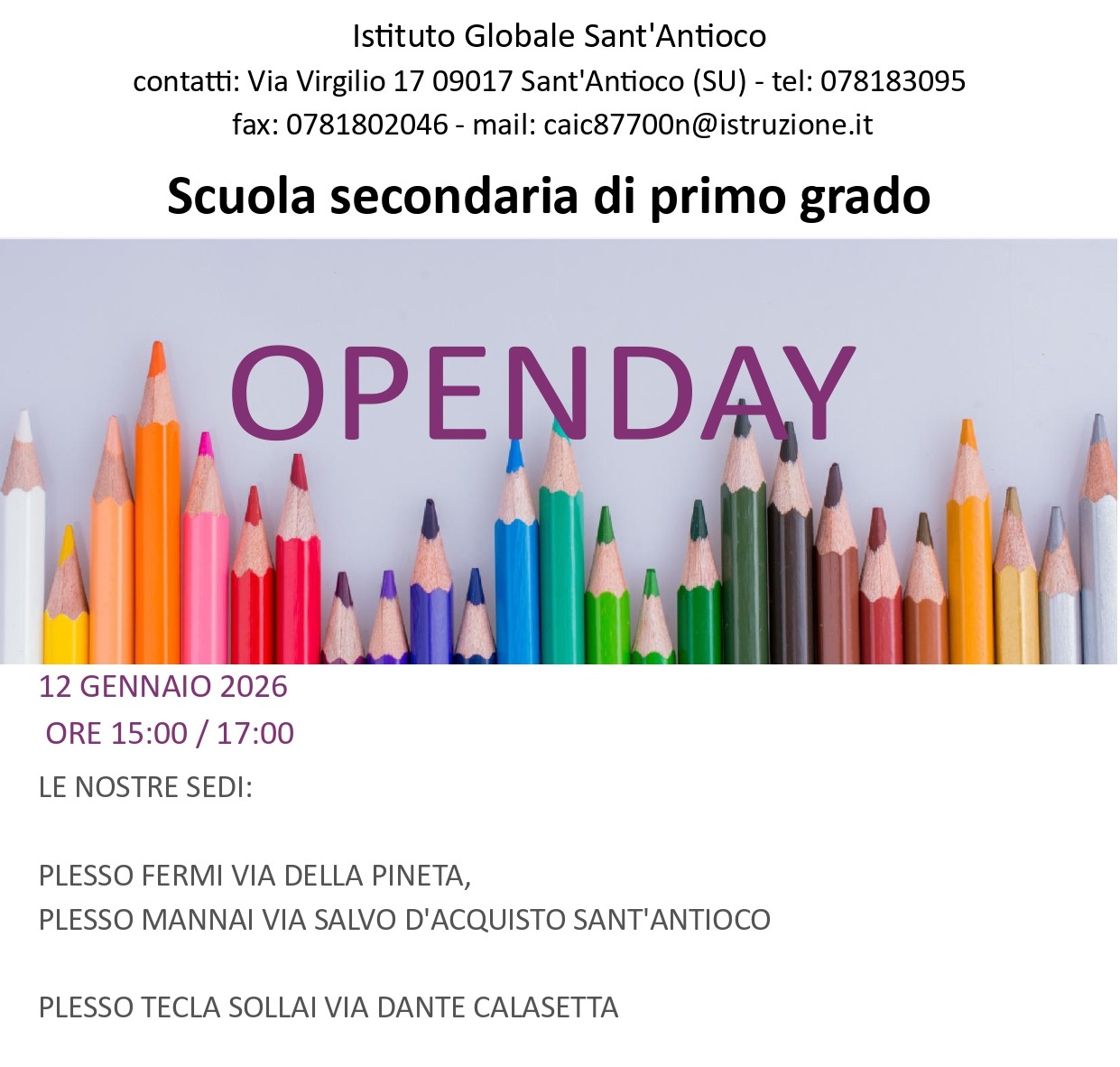 Volantinoopendaygennaio2026secondariaIgrado page 0001